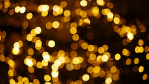 Lights Yellow Blurry Wallpaper