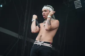 Lil Pump Rolling In Luxury Wallpaper