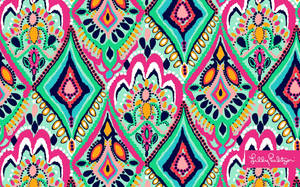 Lilly Pulitzer Colorful Pattern Wallpaper