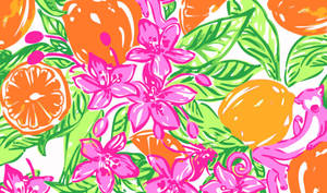 Lilly Pulitzer Oranges Wallpaper