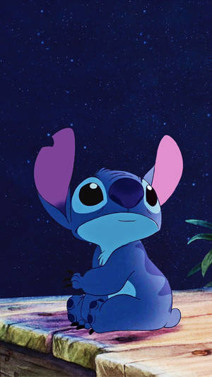 Lilo And Stitch Starry Night Wallpaper