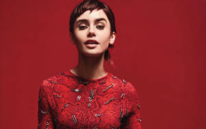 Lily Collins In Vogue 2018 Wallpaper