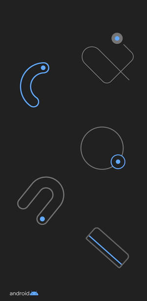 Line Art Shapes Google Pixel 4 Wallpaper