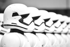 Line Of Star Wars Stormtroopers Wallpaper