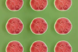 Lined Watermelon Slices Wallpaper