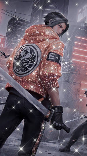 Ling Ml Street Punk Sequin Jacket Wallpaper