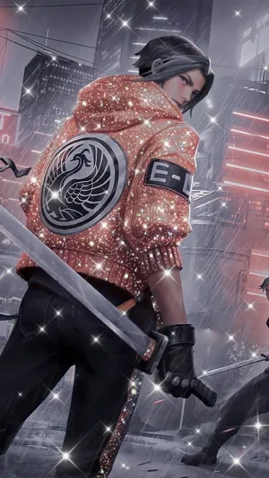 Ling Ml Street Punk Sequin Jacket Wallpaper