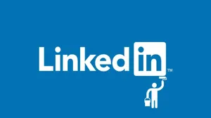 Linkedin Logo Painter Wallpaper
