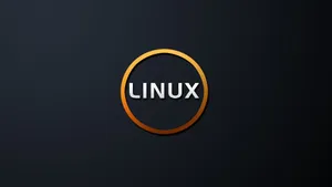 Linux Os Orange Circle Wallpaper
