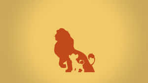 Lion King Silhouette Art Wallpaper