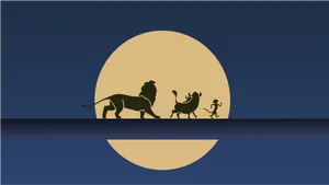 Lion King Silhouette Pixel Disney Laptop Wallpaper