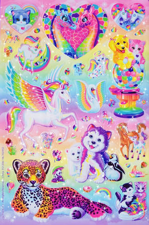 Lisa Frank Character Stickers Wallpaper