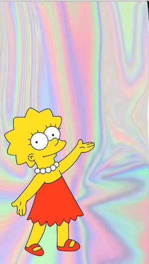 Lisa Simpson Hugs Her Brain Wallpaper