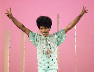 Little Richard Colorful Fashion Icon 1971 Wallpaper