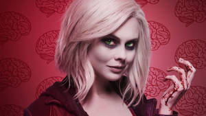 Liv Moore In Izombie With A Bloody Hand Wallpaper