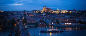 Lively Night At Prague Castle Wallpaper