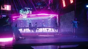 Lizzie's Bar From Cyberpunk Desktop Wallpaper