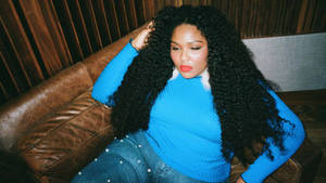Lizzo With Curly Hair Wallpaper
