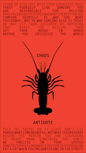 Lobster Poster Illustration With Text Wallpaper