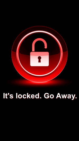 Lock Screen Unlocked Padlock Icon Wallpaper