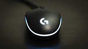 Logitech Mouse With Blue Light Wallpaper