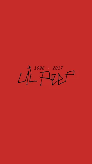 Logo Of The Late American Musician Lil Peep Wallpaper