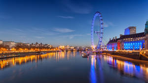 London Eye River Wallpaper