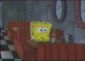 Lonely Aesthetic Spongebob Desktop Wallpaper