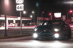 Long Exposure Ford Mustang Gt Wallpaper