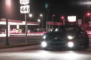 Long Exposure Ford Mustang Gt Wallpaper