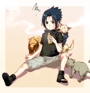 Look At Cute Sasuke, Such A Cutie! Wallpaper