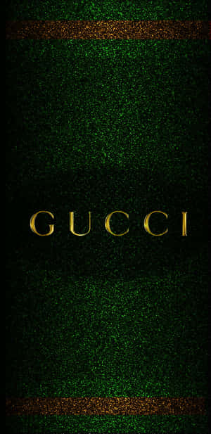 Look Fashionable In This Vibrant Green Gucci Design Wallpaper