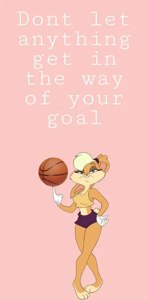 Looney Tunes Lola Bunny Quote Wallpaper