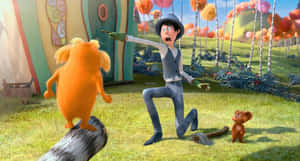 Lorax Character Confrontation Wallpaper