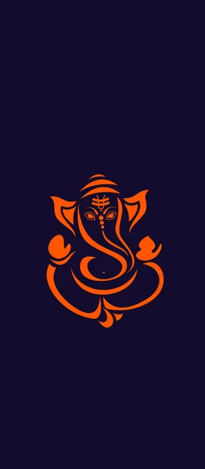 Lord Ganesha Icon Iphone Wallpaper
