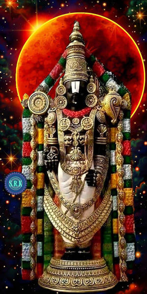 Lord Venkateswara 4k Space Background Wallpaper