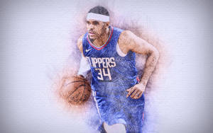 Los Angeles Clippers Tobias Harris Digital Artwork Wallpaper