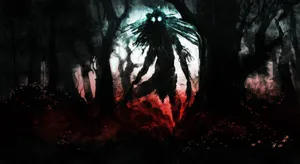 Lost And Lonely In The Creepy Forest Wallpaper