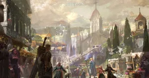 Lost Ark Game City People Wallpaper