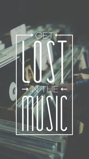 Lost In The Music Quote Wallpaper