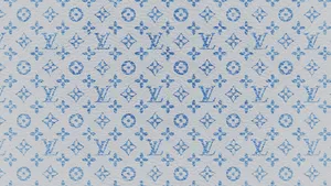 Louis Vuitton Aesthetic Blue And White Wallpaper