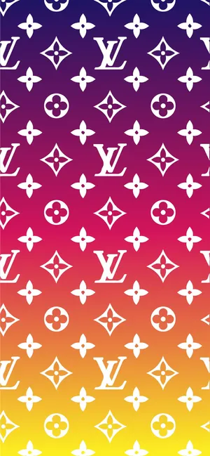 Louis Vuitton Phone Vibrant Gradient Wallpaper