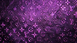 Louis Vuitton Purple Pattern Texture Wallpaper
