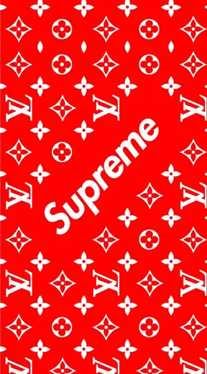 Louis Vuitton Supreme Logo Desktop Wallpaper