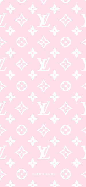 Louis Vuitton Wallpaper In Pink And White Wallpaper