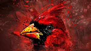 Louisville Cardinals Red Bird Artwork Wallpaper