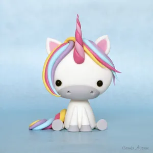 Lovable Rainbow Unicorn Toy Wallpaper