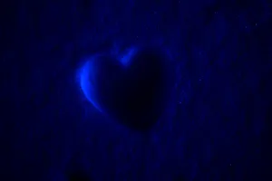 Love In Dark Blue Wallpaper