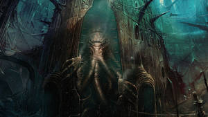 Lovecraft House Wallpaper