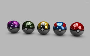 Lovely Colorful Pokeball Wallpaper